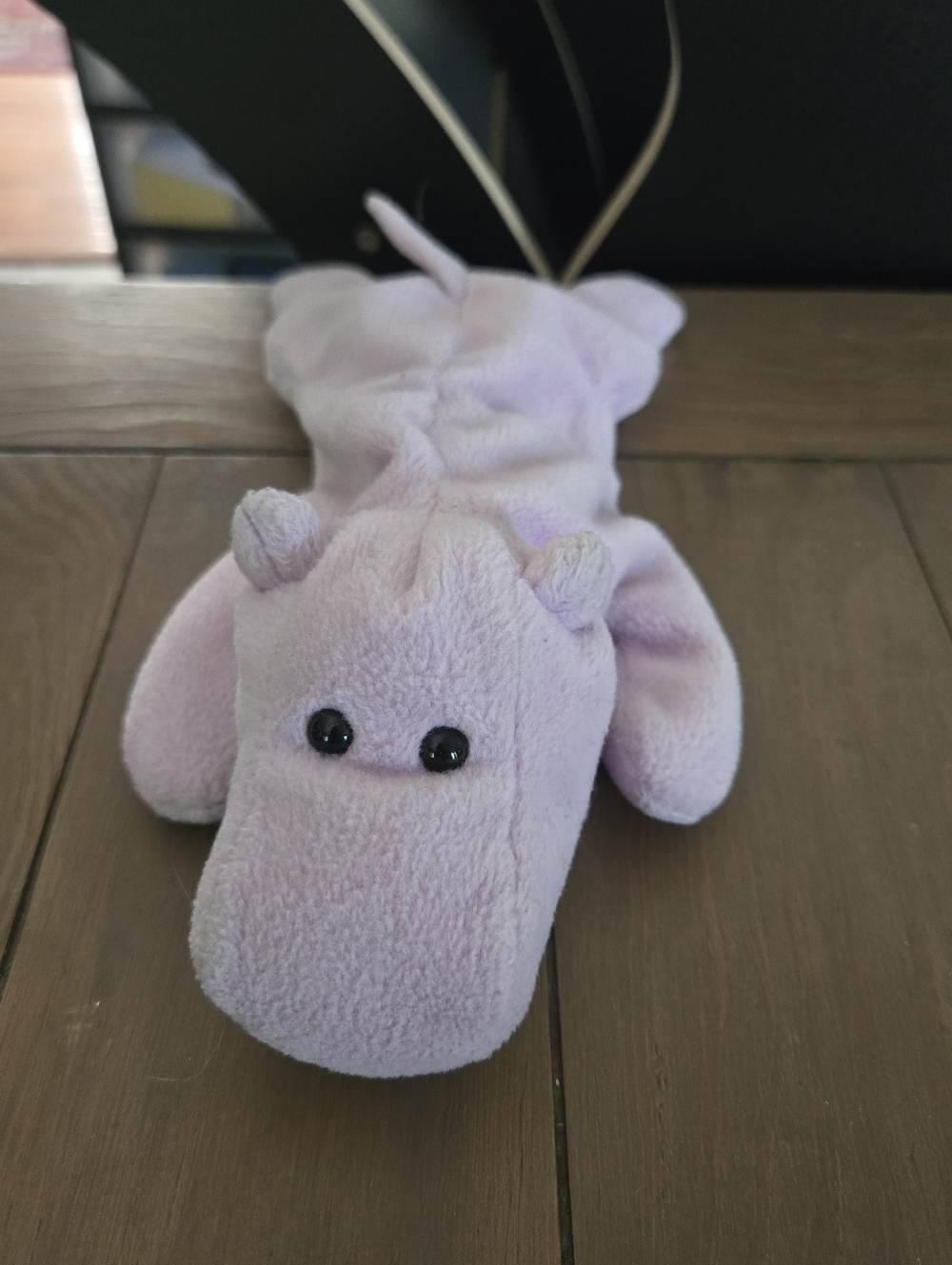 Vintage 1993 Ty Lilac Happy The Hippo Plush Stuffed Animal